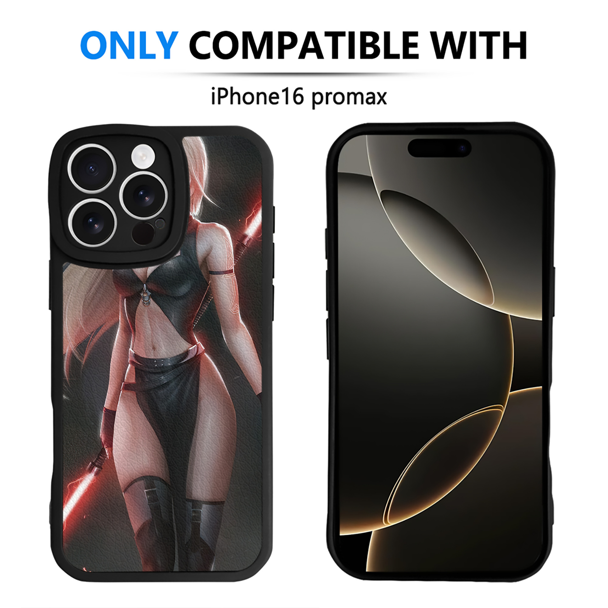 （画像用） スター・ウォーズ Star Wars 【iPhone 16シリーズ対応】シリコンスマホケース（レザー調） 材質：シリコン